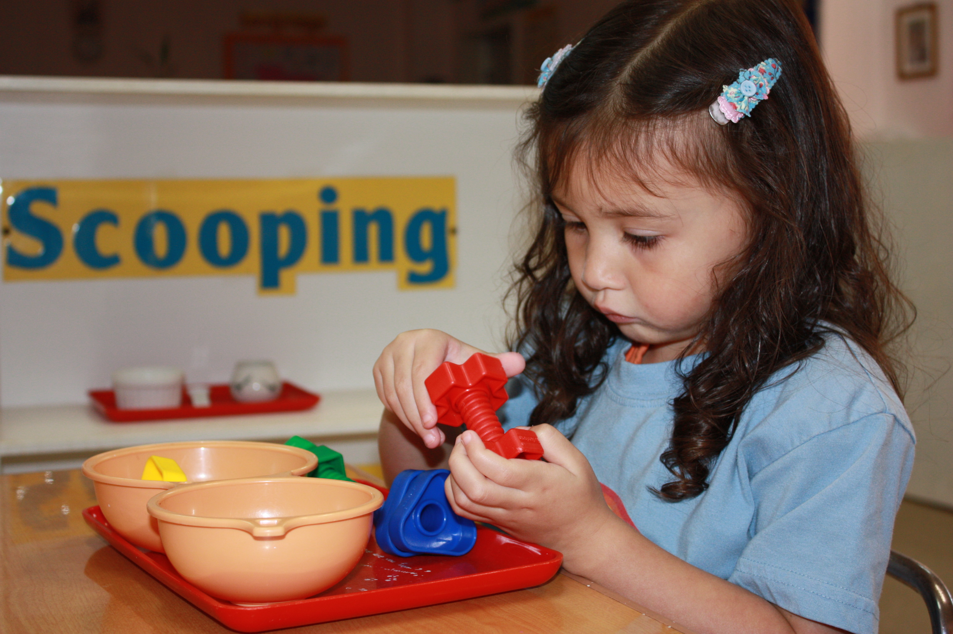 Girl doing activity at Rainbow